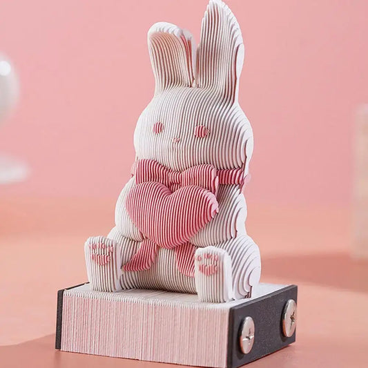 Kawaii Bunny 3D Memo Pad Omoshiroi