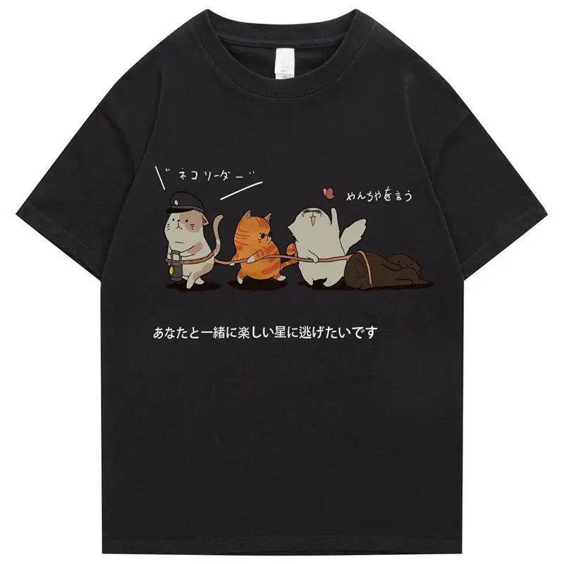 Cat Adventure Funny T-Shirt