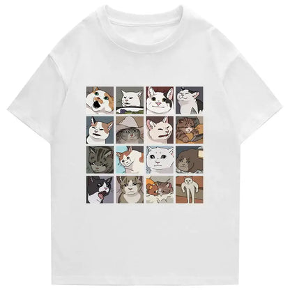 Funny Cat Meme Mosaic T-Shirt