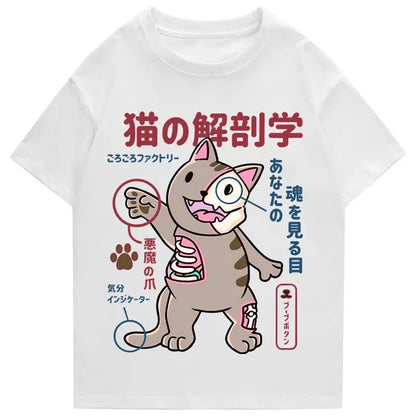 Cat Anatomy Kanji T-Shirt