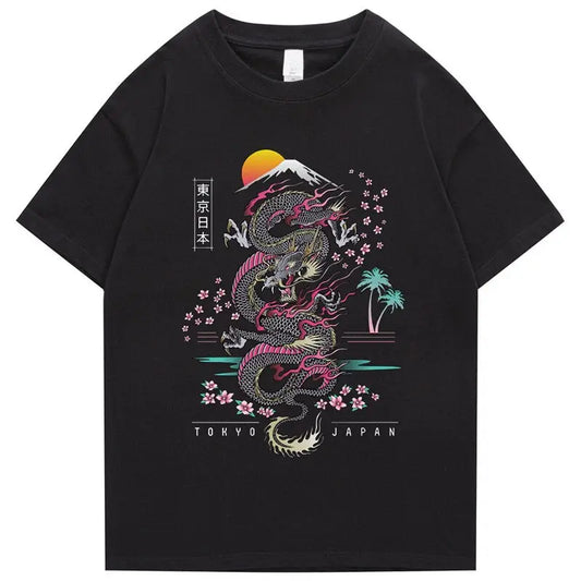 Traditional Dragon Sakura T-Shirt