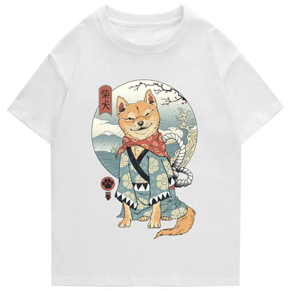 Shiba Inu Shinobi Ukiyo-e T-Shirt