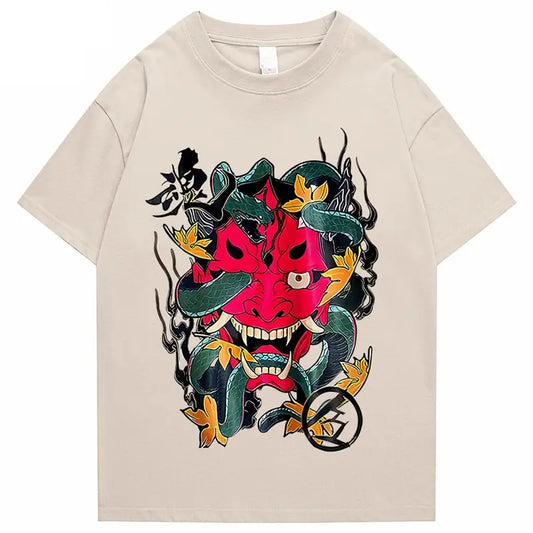 Retro Hannya Demon Snake T-Shirt